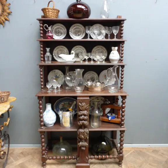 Antique  desert in oak of style Louis XIII