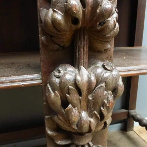 Antique  desert in oak of style Louis XIII