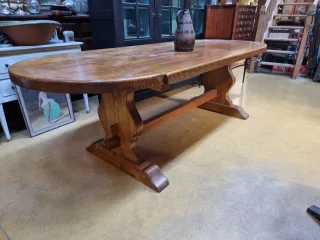 Large vintage oak monastery table 2.50 m