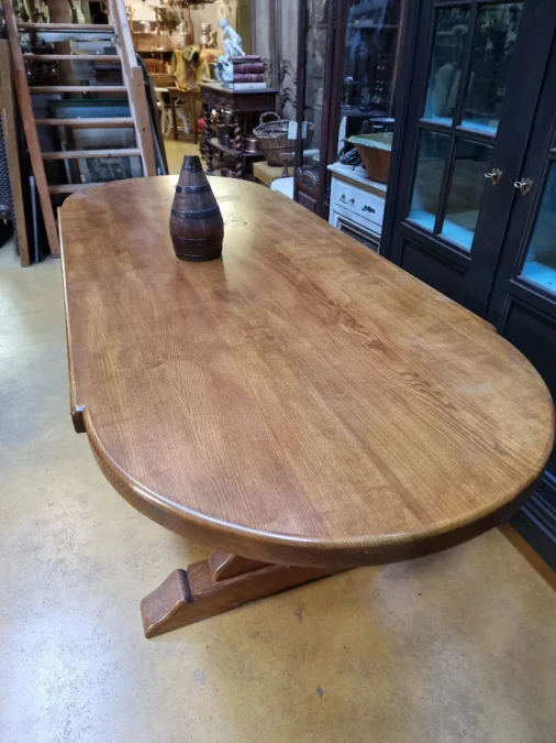 Large vintage oak monastery table 2.50 m