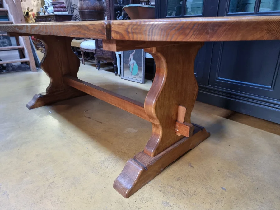 Large vintage oak monastery table 2.50 m
