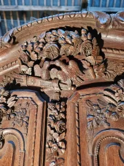 French antique weeding cabinet  with birds