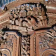 Ancienne armoire Normande de mariage aux oiseaux
