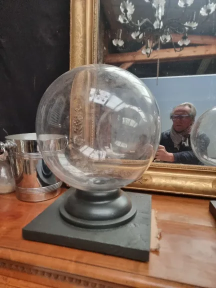 Paire d anciennes boules de pharmacie