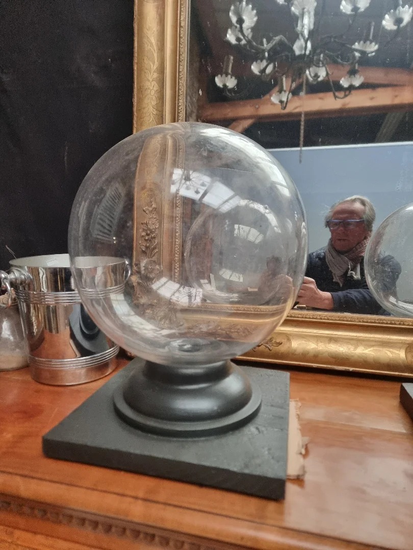 Paire d anciennes boules de pharmacie