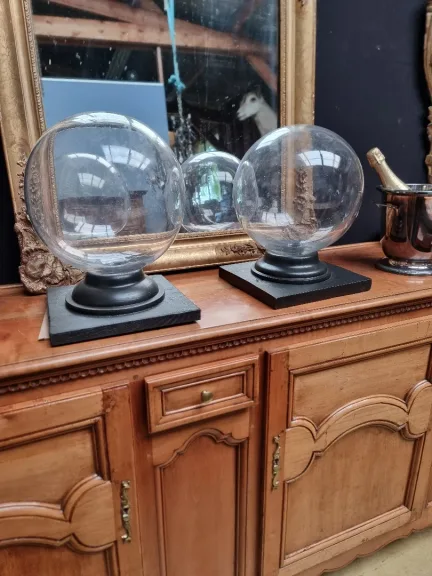 Paire d anciennes boules de pharmacie