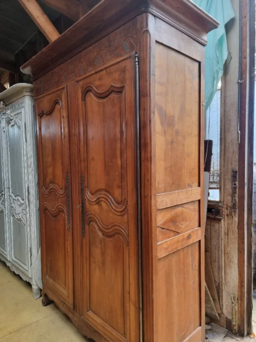 Fruitwood wedding armoire dated 1839