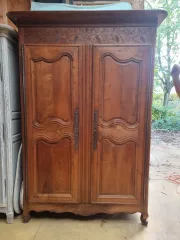 Fruitwood wedding armoire dated 1839