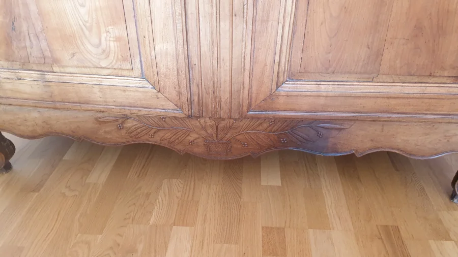Fruitwood wedding armoire dated 1839