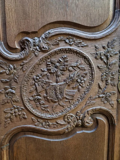 Huge Norman wedding armoire;
