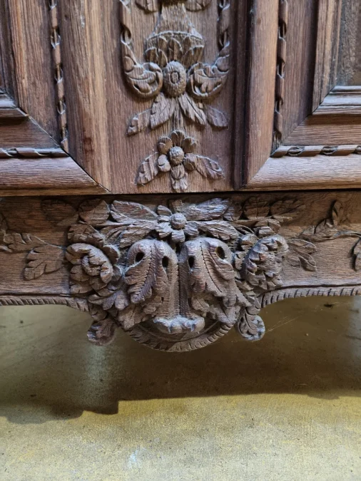 Huge Norman wedding armoire;