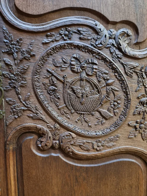Huge Norman wedding armoire;