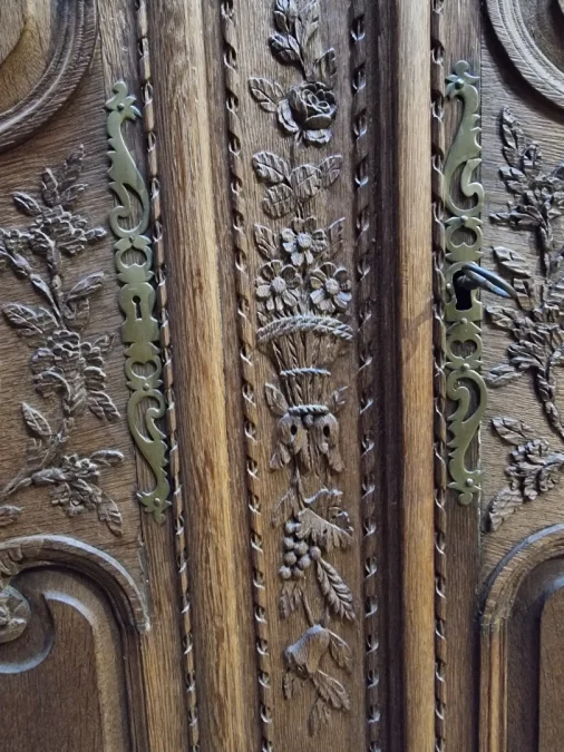 Huge Norman wedding armoire;