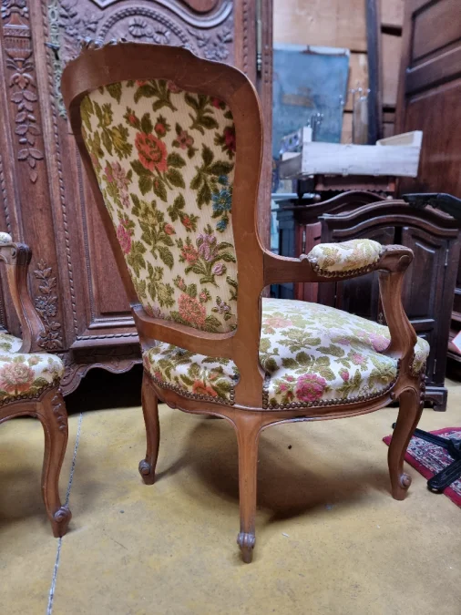Paar Sessel im Louis-XV-Stil