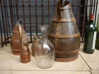 antiker Wein Zubehör Wrougth Eisen Weinregal