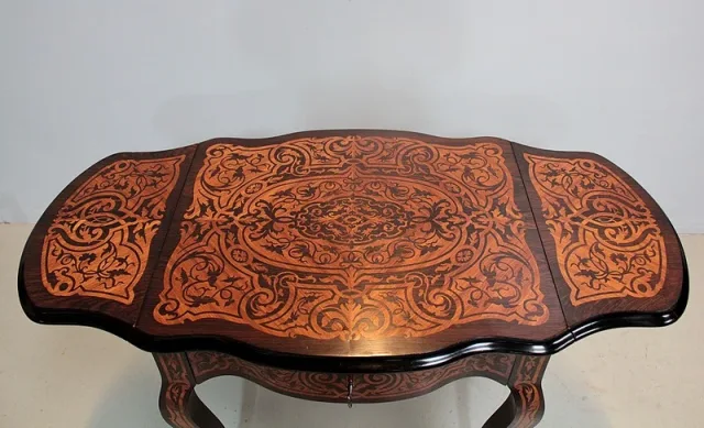 Table NAPOLEON III en Marqueterie XIXe