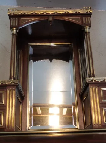Bureau Cylindre à Gradin Louis XVI en Acajou XIXe