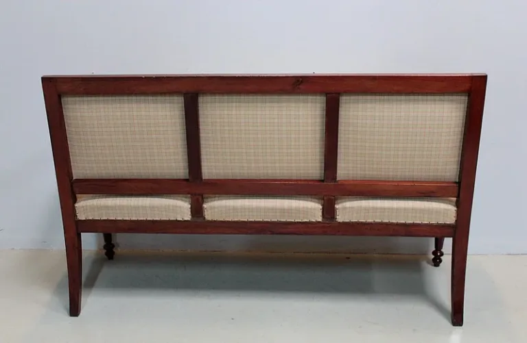 Banquette Restauration en Acajou XIXe