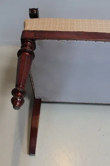 Banquette Restauration en Acajou XIXe