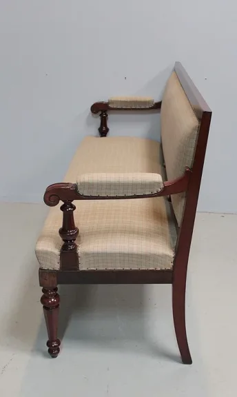 Banquette Restauration en Acajou XIXe