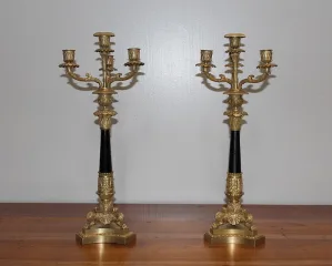 PAIR OF CANDELABRA