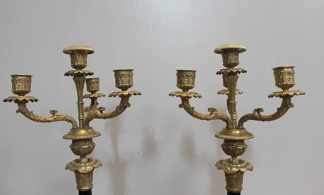 Paire de Candélabres en Bronze XIXe