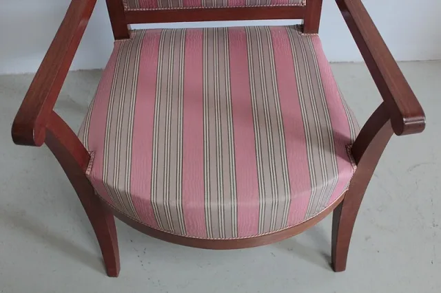 Fauteuil Directoire en Acajou de Cuba XIXe