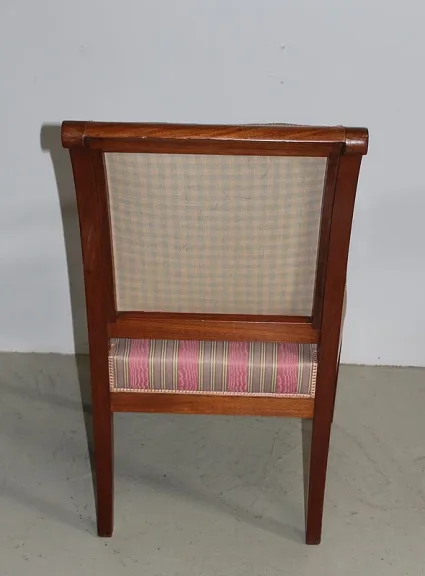 Fauteuil Directoire en Acajou de Cuba XIXe