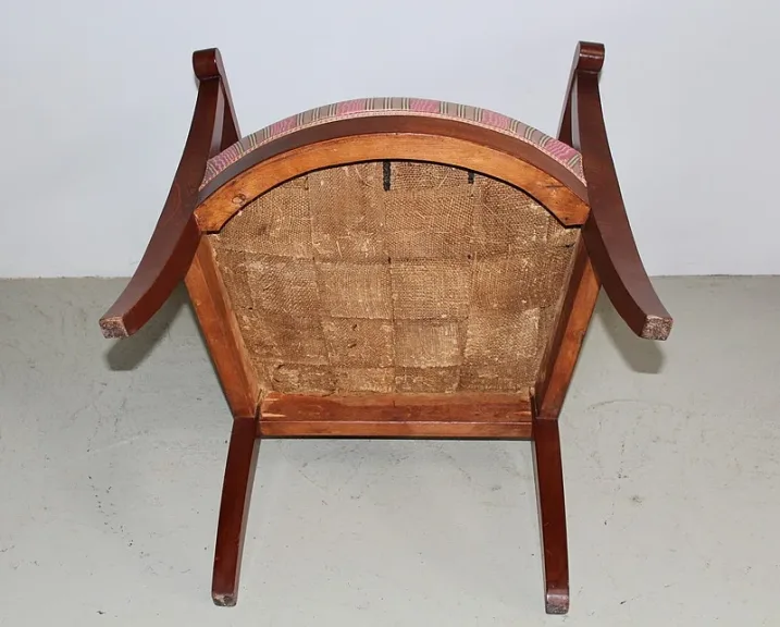 Fauteuil Directoire en Acajou de Cuba XIXe