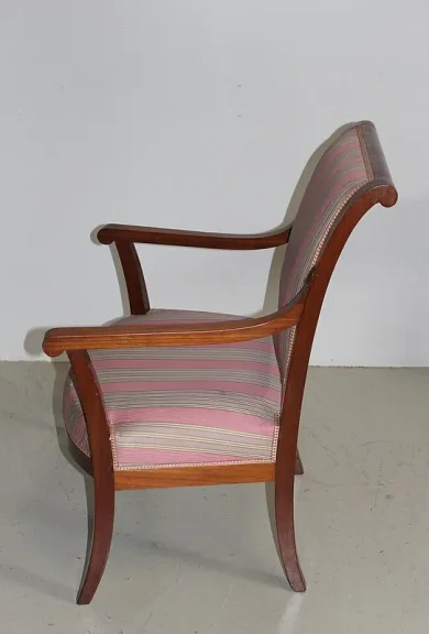 Fauteuil Directoire en Acajou de Cuba XIXe