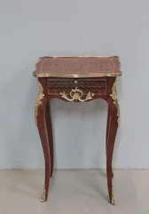 Petite Table Louis XV en Marqueterie XXe