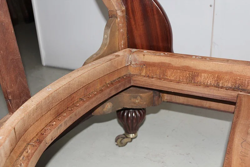 Méridienne Restauration  en Acajou de Cuba XIXe