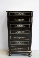 Semainier NAPOLEON III Bois Noirci  XIXe