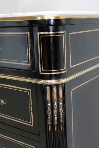 Semainier NAPOLEON III Bois Noirci  XIXe