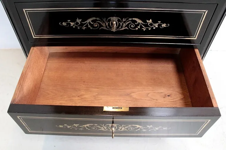 Semainier NAPOLEON III Bois Noirci  XIXe