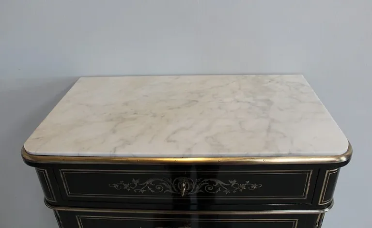 Semainier NAPOLEON III Bois Noirci  XIXe