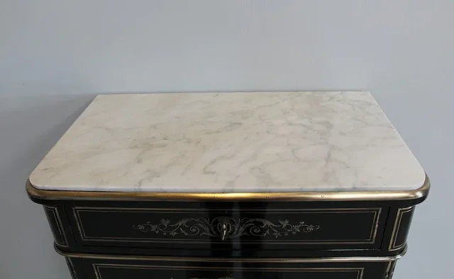 Semainier NAPOLEON III Bois Noirci  XIXe
