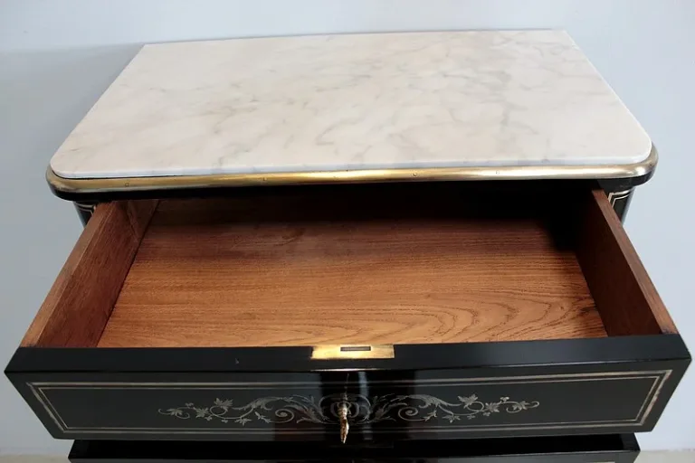 Semainier NAPOLEON III Bois Noirci  XIXe