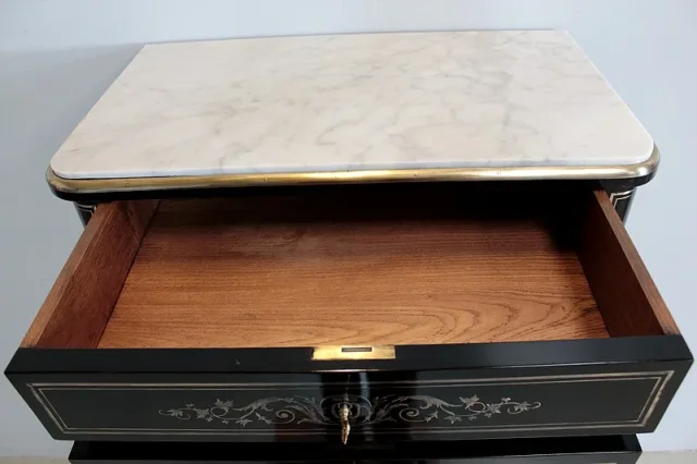 Semainier NAPOLEON III Bois Noirci  XIXe