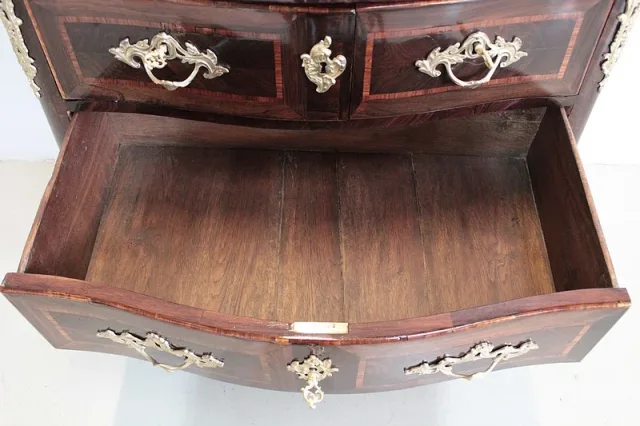 Commode Louis XIV - Louis XV en Marqueterie XVIIIe