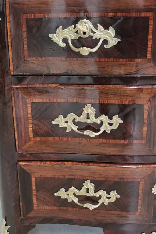 Commode Louis XIV - Louis XV en Marqueterie XVIIIe