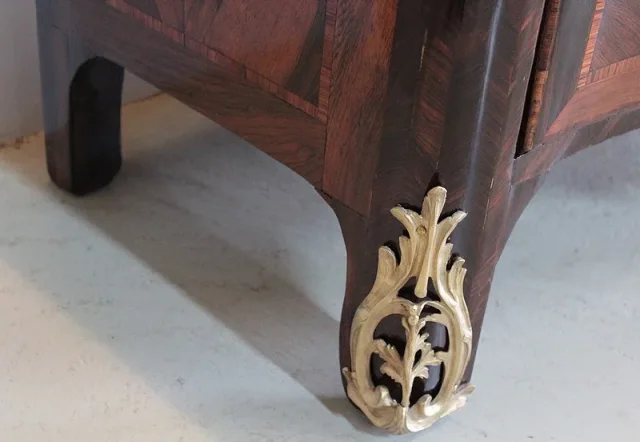 Commode Louis XIV - Louis XV en Marqueterie XVIIIe