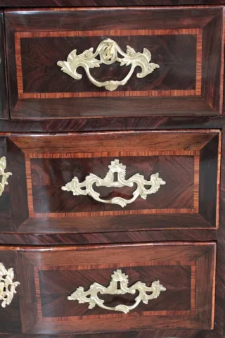 Commode Louis XIV - Louis XV en Marqueterie XVIIIe