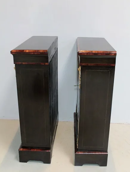 Paire de Meubles NAPOLEON III Marqueterie XIXe