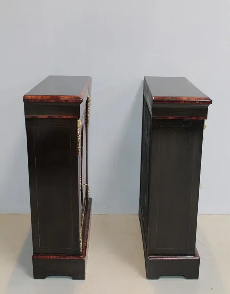 Paire de Meubles NAPOLEON III Marqueterie XIXe