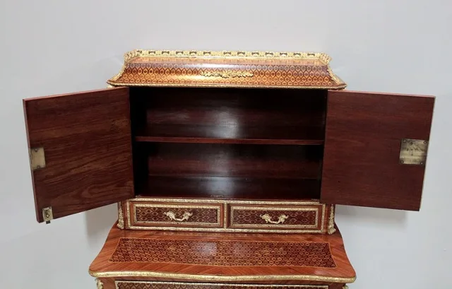 "Bonheur du Jour" NAPOLEON III  en Marqueterie XIXe