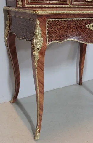 "Bonheur du Jour" NAPOLEON III  en Marqueterie XIXe