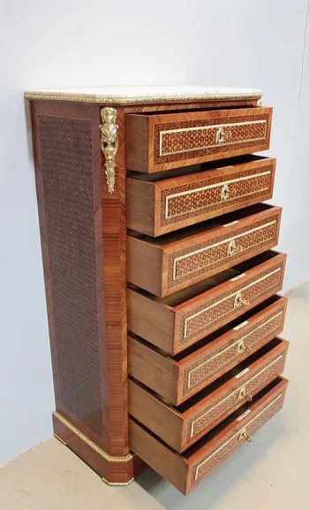 NAPOLEON III ZEITKASTEN DER SCHUBLADEN