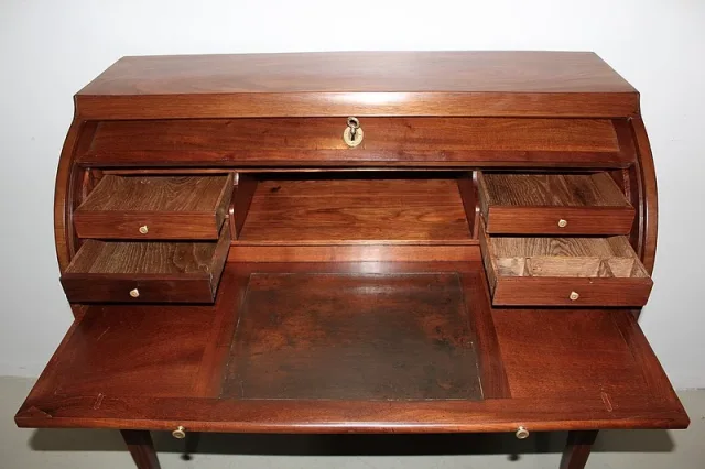 Bureau Cylindre Louis XVI en Acajou XVIIIe