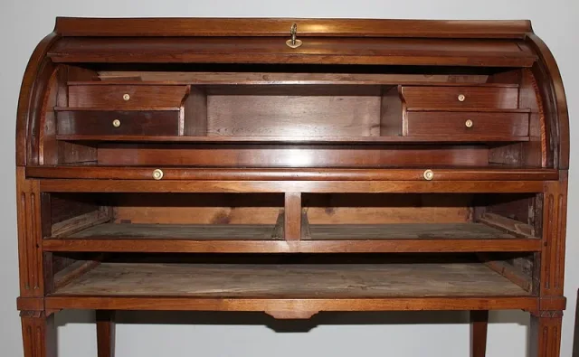 Bureau Cylindre Louis XVI en Acajou XVIIIe
